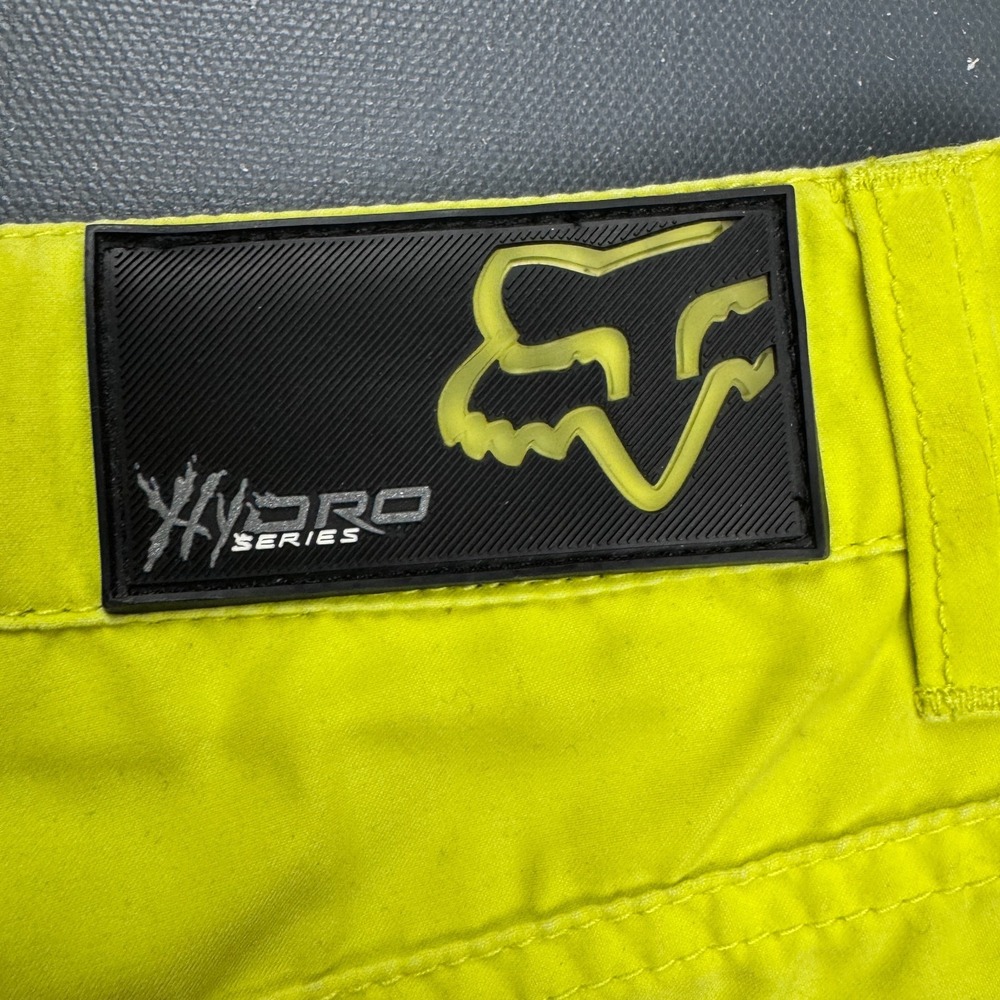 Fox Racing Hydro Shorts Women's 30 Neon Yellow Cutoff Swim Board Shorts Summer - Picture 8 of 11